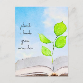Pflanze einer Postkarte