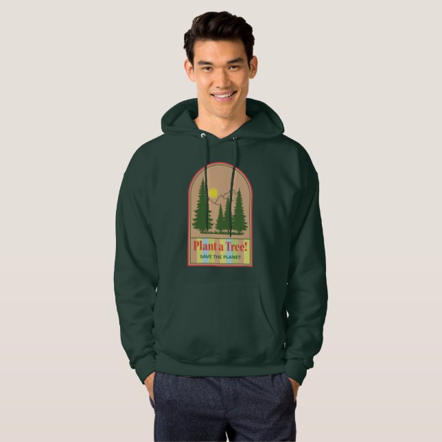 Pflanze eines Baumes, rette den Planeten, Coole Ho Hoodie (Vorne ganz)