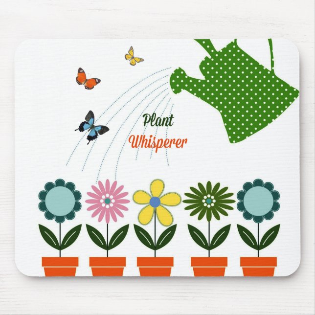 Pflanze flüstern - Wie wächst dein Garten? Mousepad (Vorne)