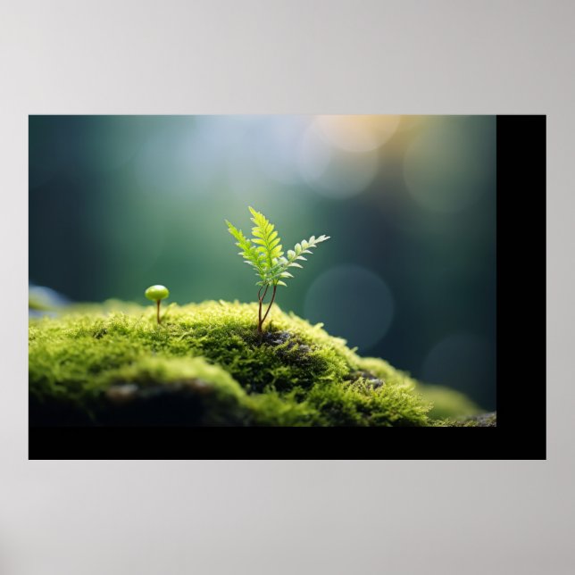 Pflanze Forest Nature Serene Ruhe Poster (Vorne)