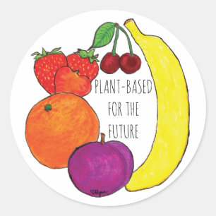 Pflanze für das Future-Aufkleberblatt Runder Aufkleber