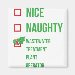 Pflanze für die Abwasserbehandlung - Weihnachten Magnet