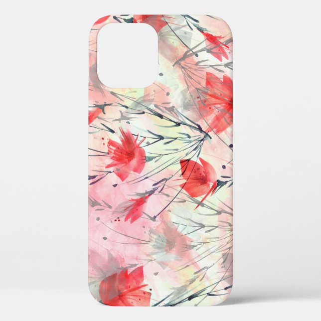 Pflanze für Wasserfarben Blume Muster Case-Mate iPhone Hülle (Rückseite)