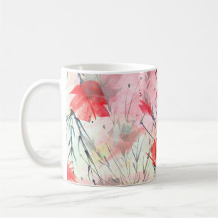 Pflanze für Wasserfarben Blume Muster Kaffeetasse