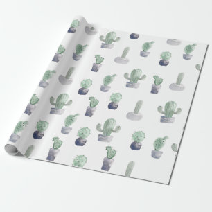 Pflanze für Wasserfarben Geschenkpapier