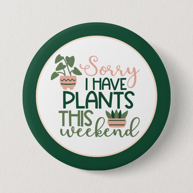 Pflanze Garden Nature Button (Vorderseite)
