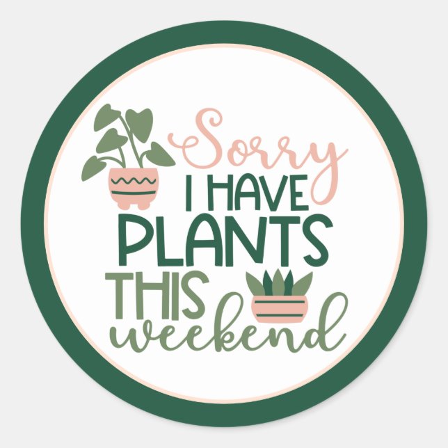 Pflanze Garden Nature Sticker (Vorderseite)