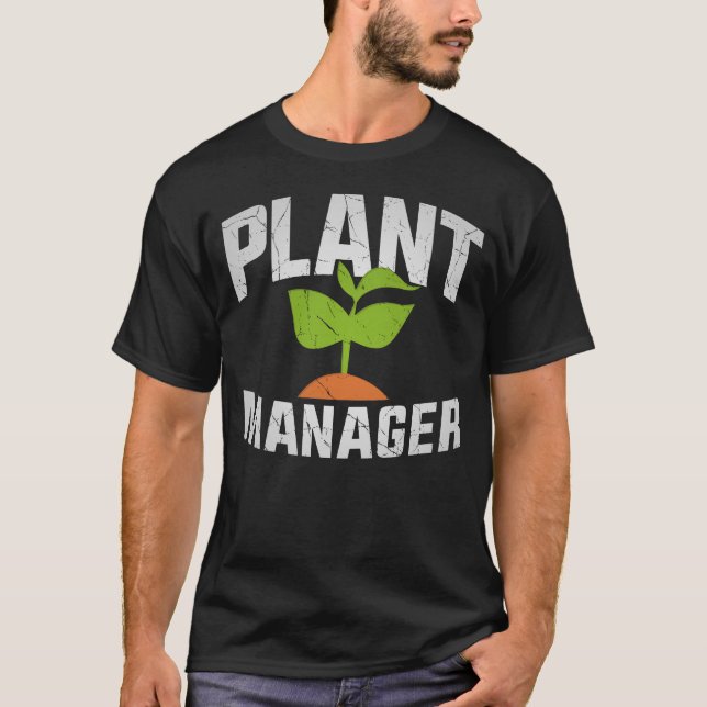 Pflanze Garden Pflanze Manager gepunktete Pflanze T-Shirt (Vorderseite)
