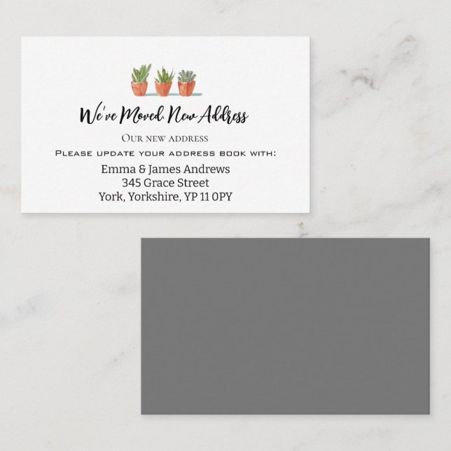 Pflanze Garden Pots Bewegende Ankündigung Beilagen (Vorne/Hinten)