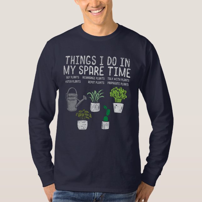 Pflanze Gardene Freizeitaktivitäten T-Shirt (Vorderseite)