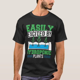 Pflanze Gartenbau Einfach begeistertes Hydropon T-Shirt