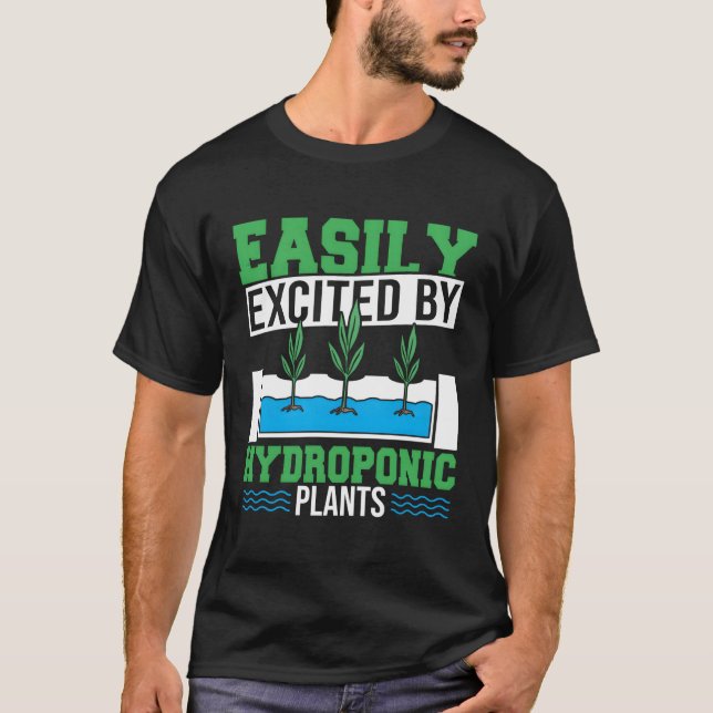 Pflanze Gartenbau Einfach begeistertes Hydropon T-Shirt (Vorderseite)