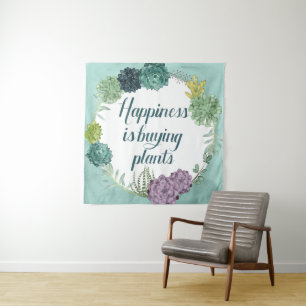 Pflanze Glück   Happines kauft Pflanze Wandteppich