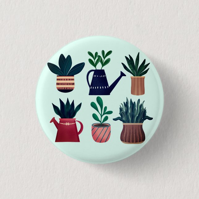 Pflanze glücklich button (Vorderseite)
