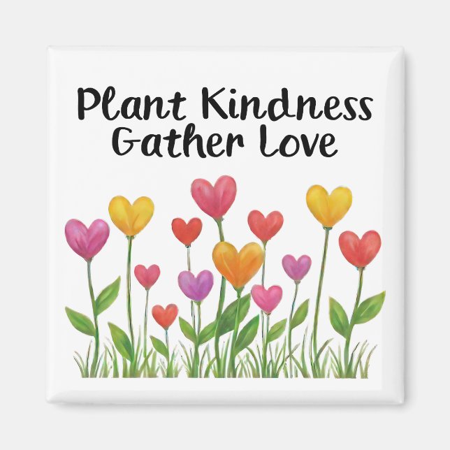 Pflanze Güte Sammle Liebe Valentinstag Muttertag  Magnet (Vorne)