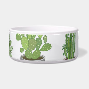 Pflanze im Haus, Vintages Doodmuster Napf