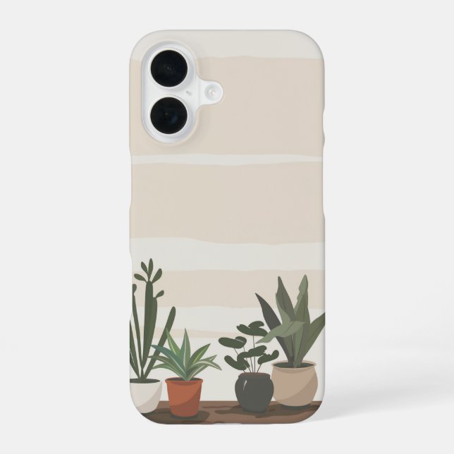 Pflanze iPhone 16 Hülle (Rückseite)
