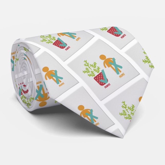 Pflanze Ja Nein  Krawatte (Gerollt)