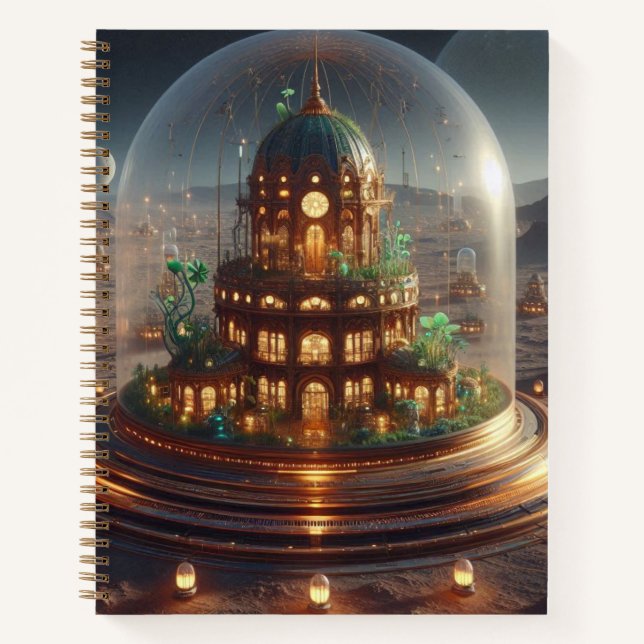 Pflanze Jewel Box Fantasy Art Notizbuch (Vorderseite)