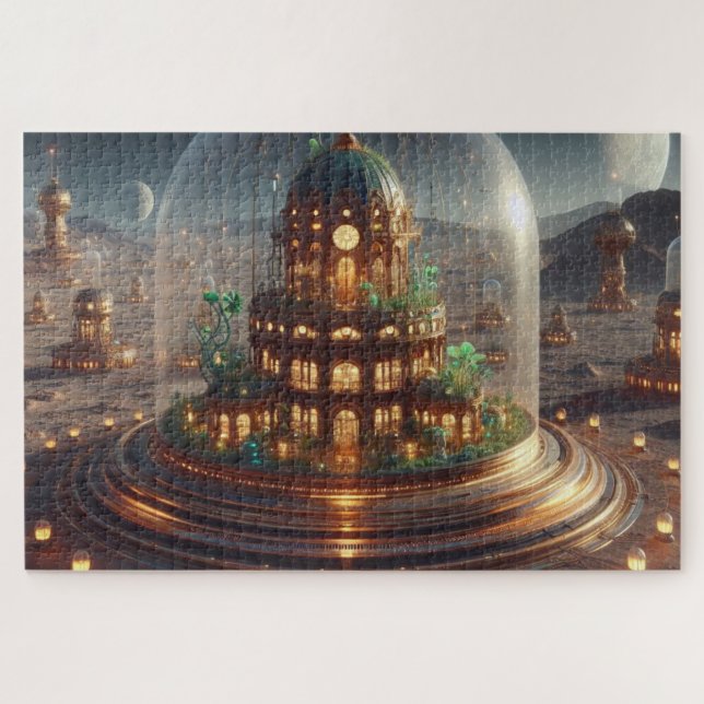 Pflanze Jewel Box Fantasy Art Puzzle (Horizontal)