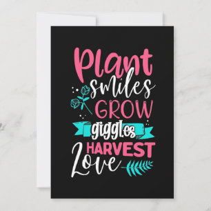 Pflanze Lächeln Grow Giggles Liebe Einladung