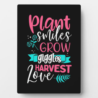 Pflanze Lächeln Grow Giggles Liebe Fotoplatte