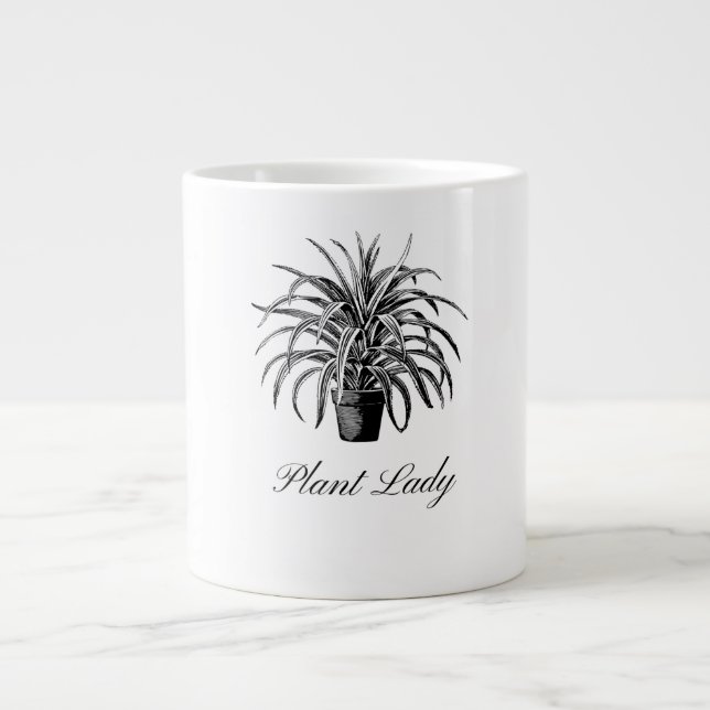 Pflanze Lady Black and White Specialty Tasse (Vorderseite)