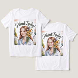 Pflanze Lady Blume im Haar weiß Tri-Blend Shirt