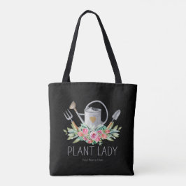 Pflanze Lady Boho Watercolor Gardener Spaß Tote Ba