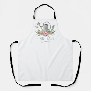 Pflanze Lady Boho Watercolor Spaß Gardener Schürze