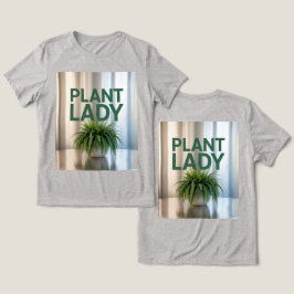 Pflanze Lady Fern Silver Pot Tri-Blend Shirt