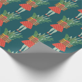 Pflanze Lady Geschenkpapier