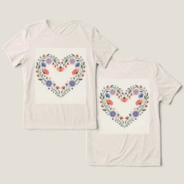 Pflanze Lady Heart Oatfood Tri-Blend Shirt