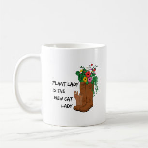 Pflanze Lady ist die neue Katze Lady   Funny Garde Kaffeetasse