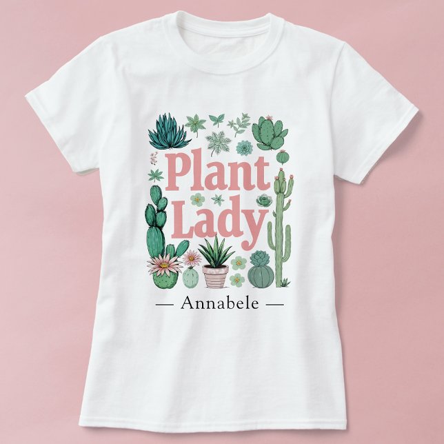 Pflanze Lady Niedlich Personalisiert T-Shirt (Von Creator hochgeladen)