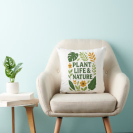 Pflanze Leben & Natur - Botanisches Design Kissen