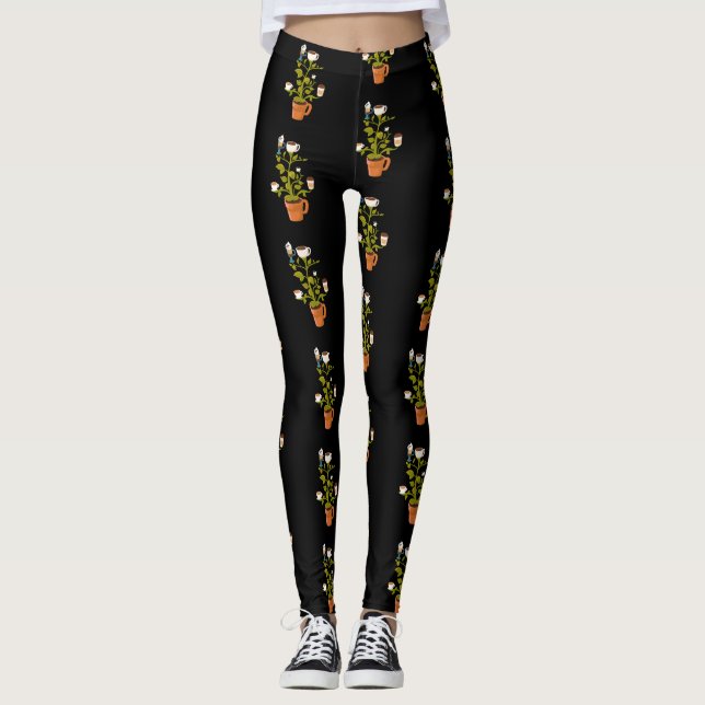 Pflanze Leggings (Vorderseite)