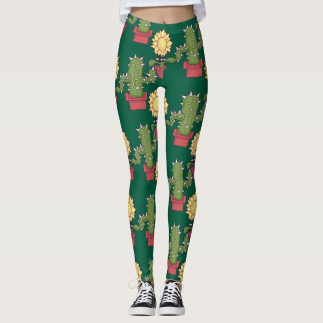 Pflanze Liebhaber Leggings (Vorderseite)