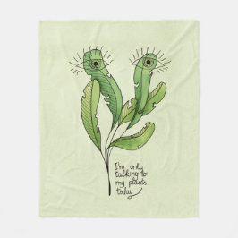 Pflanze Liebhaber lustige introvertierte Gärtner Fleecedecke