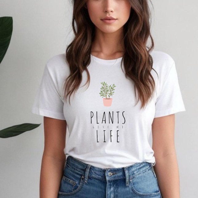 Pflanze Life trendy Grafik- und Typografie-T T-Shirt (Von Creator hochgeladen)