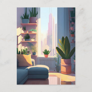 Pflanze Lover Apartment, Postüberquerung Postkarte