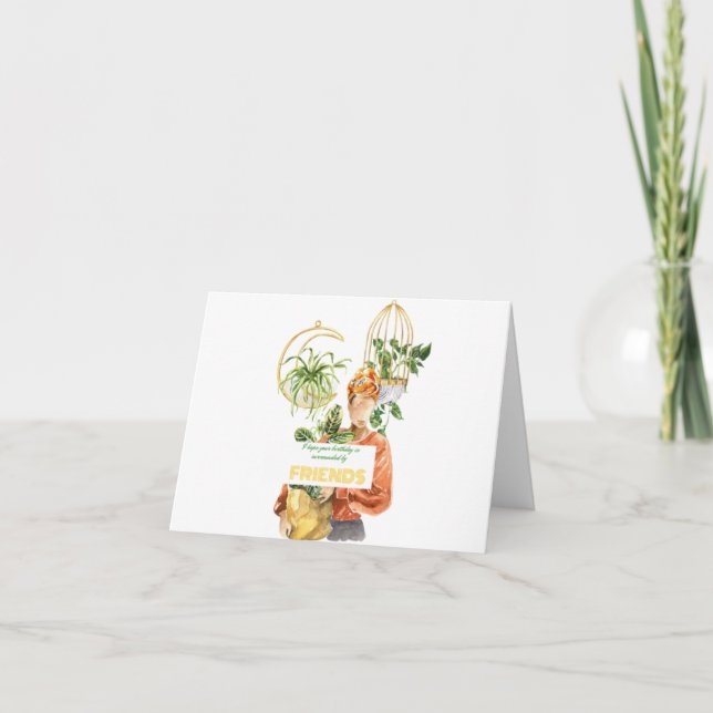 Pflanze Lover Birthday Karte (Vorderseite)