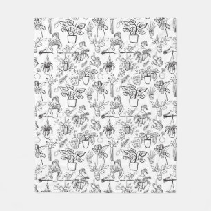 Pflanze Lover Gift Blanket Personalisiert Fleecedecke