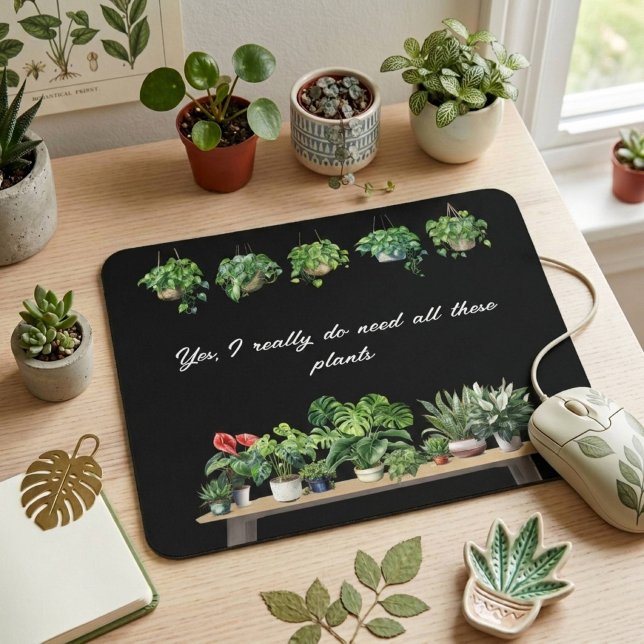 Pflanze Lover Houseplant Mousepad (Von Creator hochgeladen)