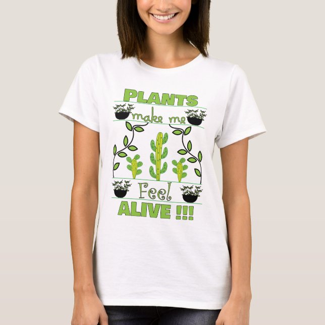 Pflanze Lover T-Shirt (Vorderseite)