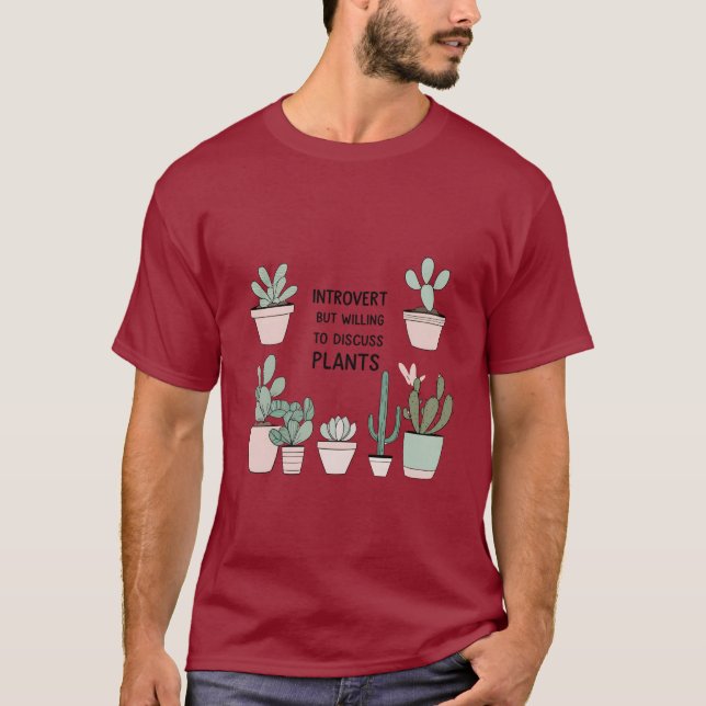 Pflanze Lover T - Shirt stellen - Funny Minimal De (Vorderseite)