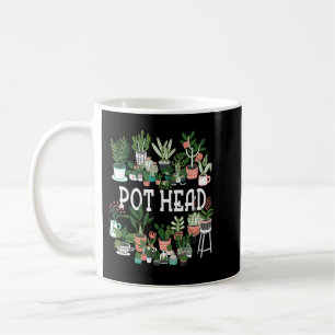 Pflanze Lover und Gardener Pot Head Sukkulent Kaffeetasse