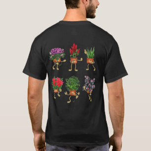 Pflanze Lover Women Florist Gardene Dabbing T-Shirt
