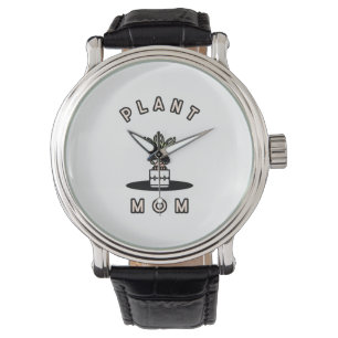 Pflanze Mama Armbanduhr