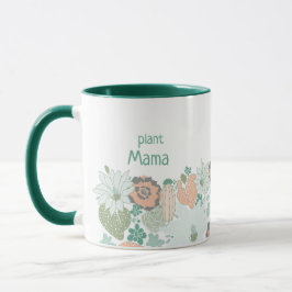 Pflanze Mama Cactus succulents personalize Tasse